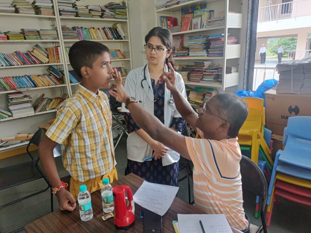 General Health check up of school children at Shree Raj Education Trust