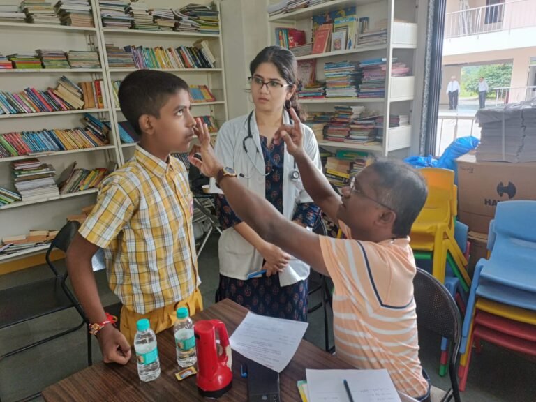 General Health check up of school children at Shree Raj Education Trust