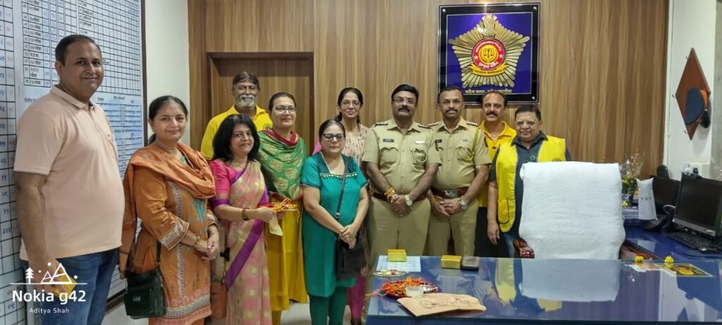 Rakshabandhan celebration at Samtanagar police station