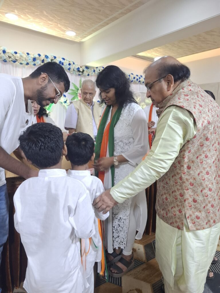 Independence Day with Children of our adopted C.U. Shah School