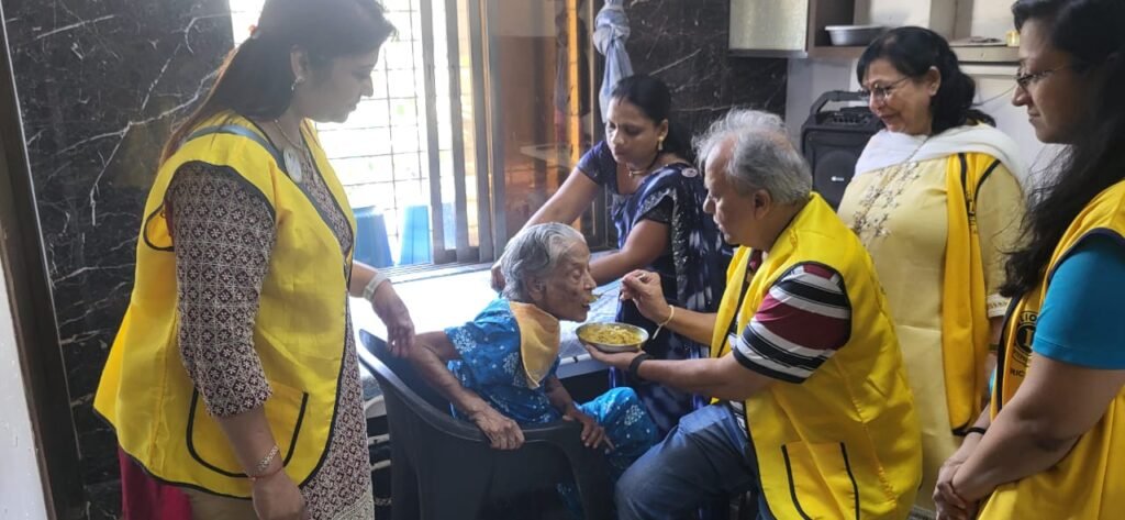 Lunch with Senior Citizens at Maru Ghar