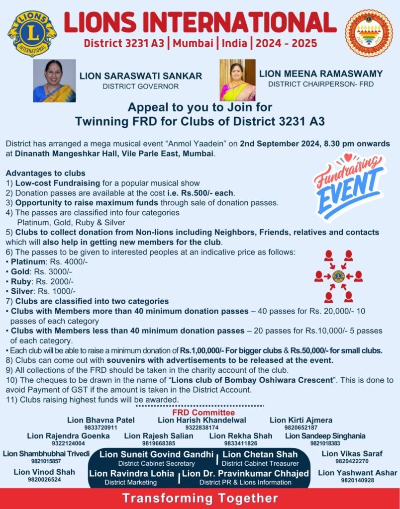 Twinning FRD with District
