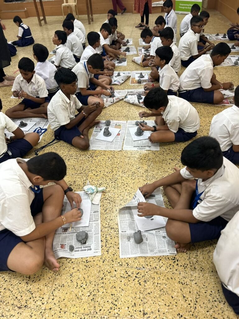 Making Echo Friendly Ganesha Idols Project in School