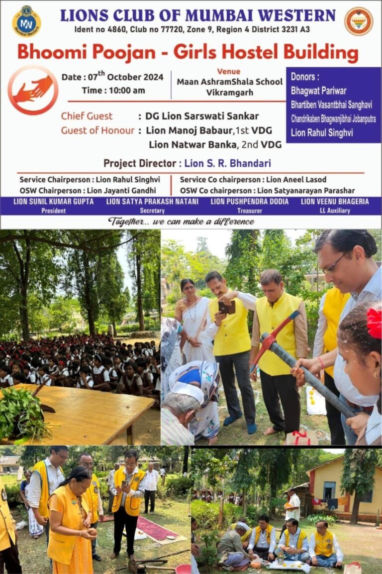 Bhoomi Pujan for Hostel Rooms for Girls” and other projects at Maan School, Vikramgarh