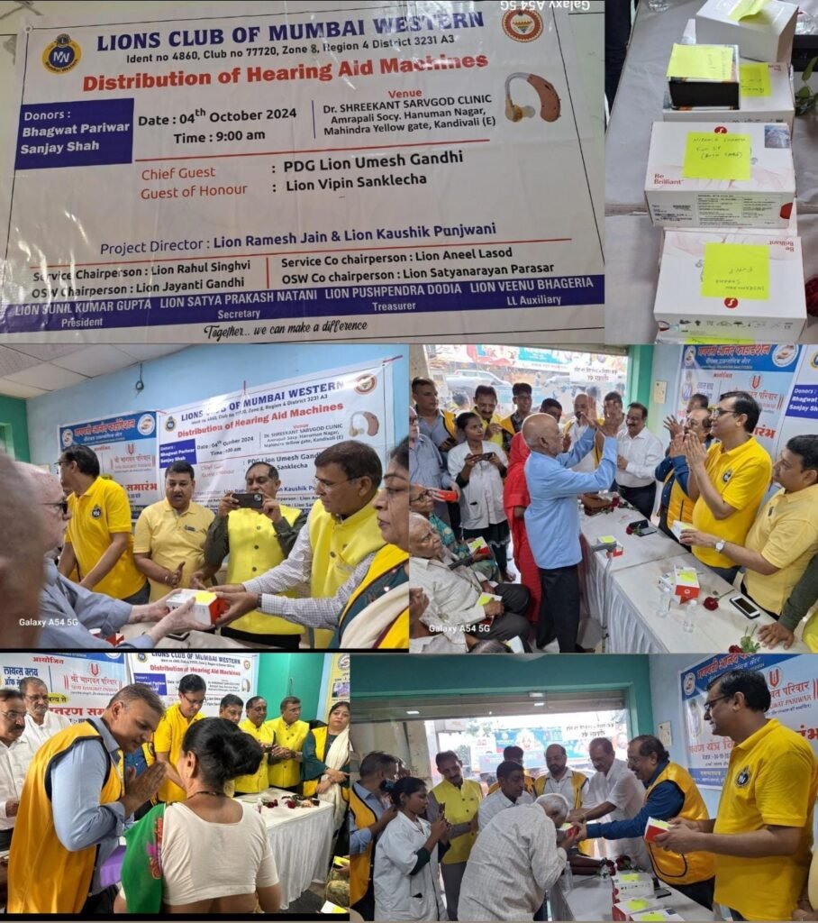 Ear Check up and Distribution of 16 Hearing Aid Machines